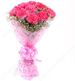 send 10 Pink Carnations Bouquets delivery