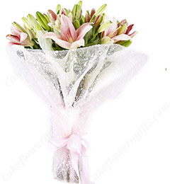 send Lilies Bouquet-3  delivery