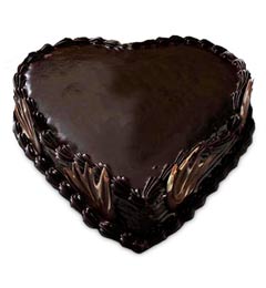 heart truffle shaped cake 500gms