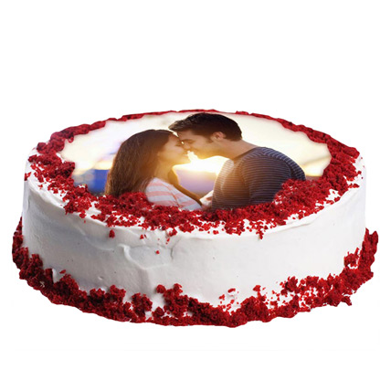 send 2Kg Red Velvet Photo Cake delivery