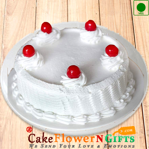 send Eggless Vanilla Cake Half Kg Any Occasion delivery