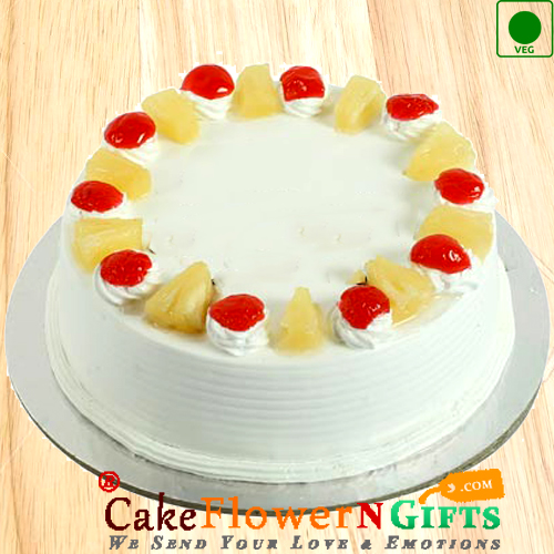 1kg Eggless Pineapple Cake