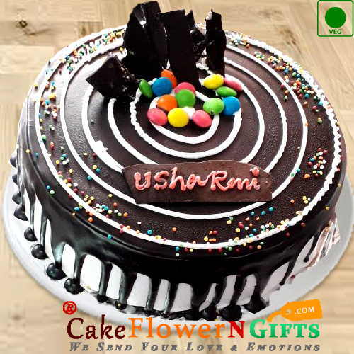 1Kg Choco Vanilla Eggless Cake