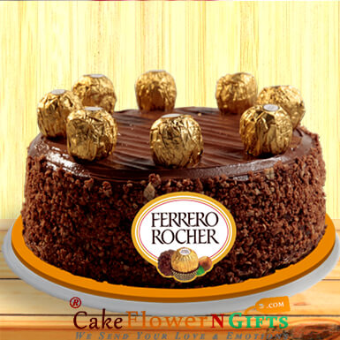 send 1kg Ferrero Rochers Chocolate Cake delivery