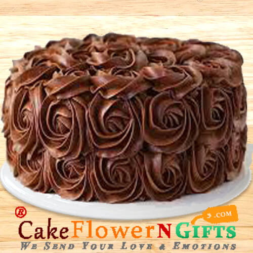1 Kg Roses Chocolate Cake