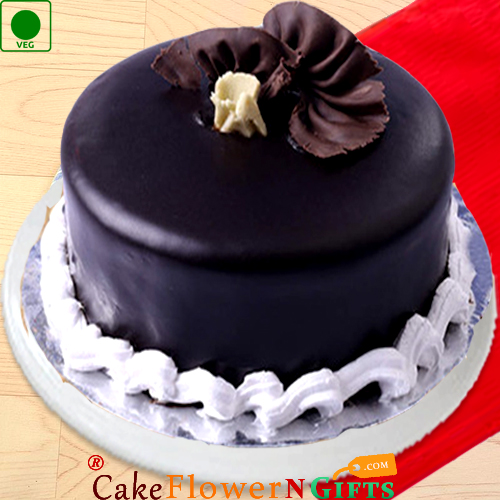 half kg eggless dark chocolate cake