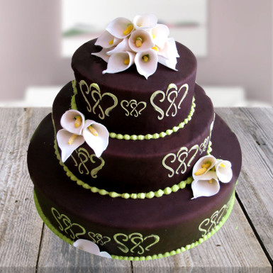 send 4kg Designer Chocolate Mountain Cake delivery
