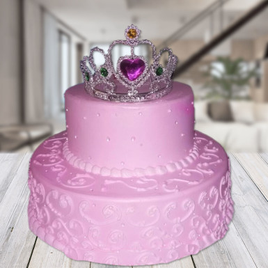 send 3kg Strawberry princess 2 tier cake delivery