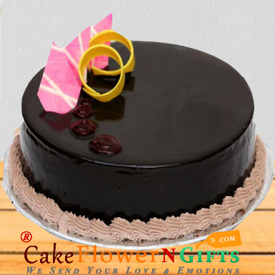 half kg eggless choco valvette cake