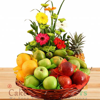 send 6 kg seasonal mixed fruit basket n Flower delivery