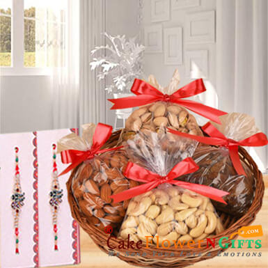 send dry fruits and rakhi gifts delivery