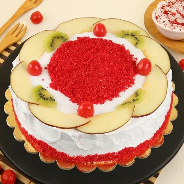 send red velvet fruit cake delivery