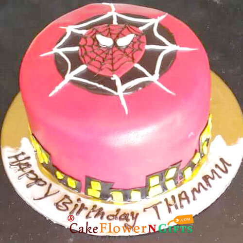 send 2kg spiderman designer cake delivery