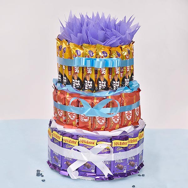 send 5 star kitkats dairymilk chocolates bouquet delivery