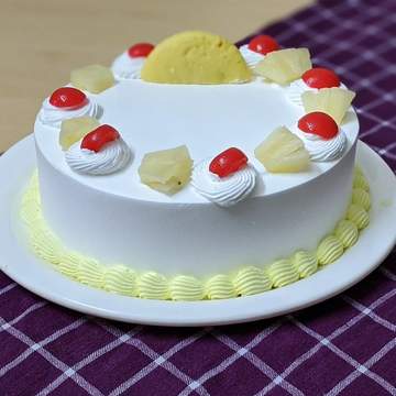 1kg pineapple rasmalai cake
