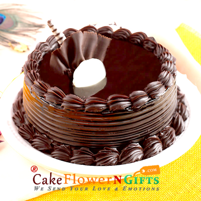send half kg eggless chocolate truffle cake delivery