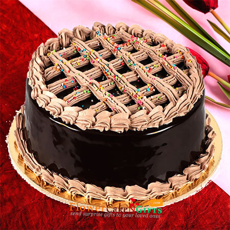 half kg eggless chocolate truffle royale cake