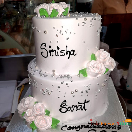 send 4kg 2 Tier Vanilla Cake 2 delivery