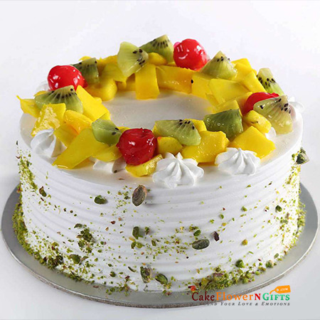 send half kg eggless pista fruit cake delivery