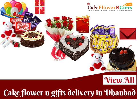 Cake-flower-chocolate-teddy-n-gifts at home