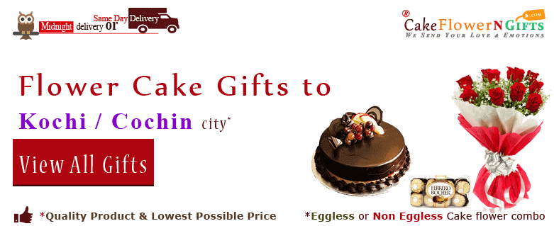 online Flower Cake order in Kochi Cochin