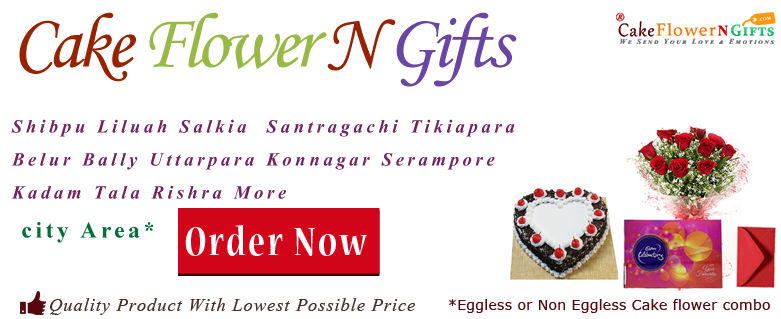 online Flower Cake order in Shibpur Howrah Uttarpara