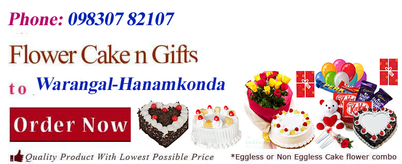 online Flower Cake order in Warangal-Hanamkonda