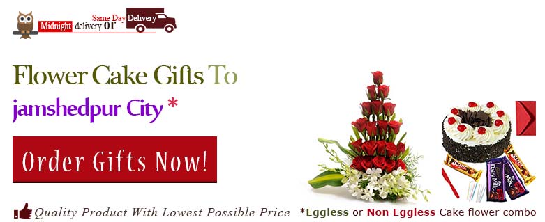 online Flower Cake order in Jamshedpur