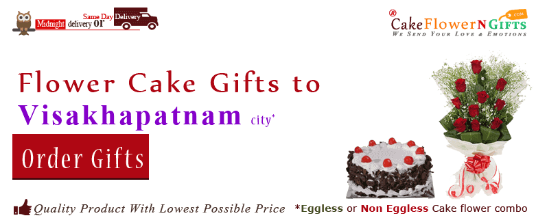 online Flower Cake order in Vizag Visakhapatnam