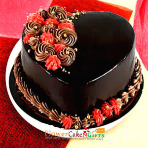 Yummylicious Chocolate Heart Shape Cake