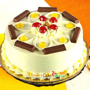 midnight sameday birthday eggless order kitkat butterscotch cake online home delivery