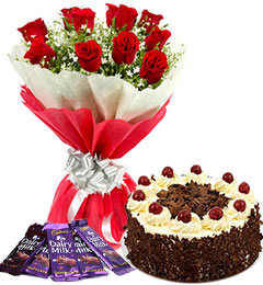 10-red-roses-bouquet-and-5-dairy-milk-chocolate-500gms-black-forest-cake-