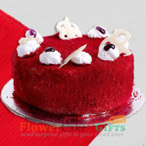 red velvet round shape cake