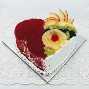 Red Velvet Cake Mixed Fruit Cake