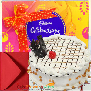 butterscotch cake celebration greeting card