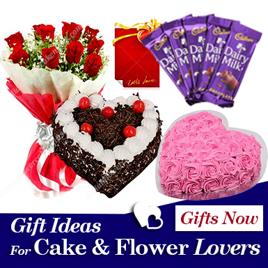 A Gift that You will never Forget - Midnight Cake n Flowers delivery in  Hyderabad