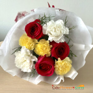 Graceful Blooms carnation roses Bouquet delivery